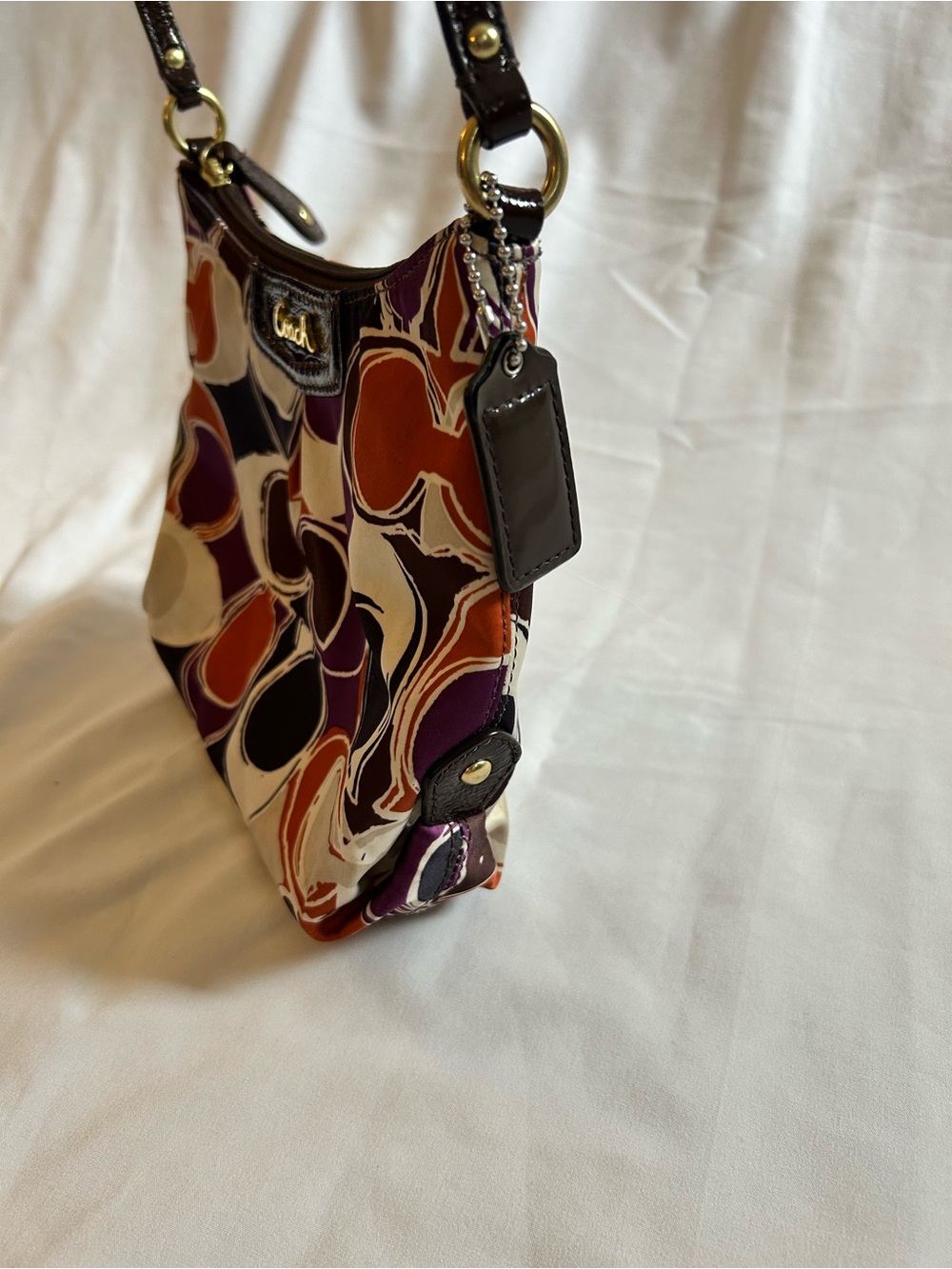 Coach Scarf Print Shoulder Bag - Picture 4 of 11